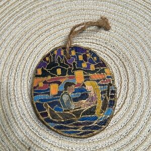 Handmade tangled ornament